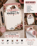 Cowgirl Whiskey & Ice Notepad (Pack of 5)