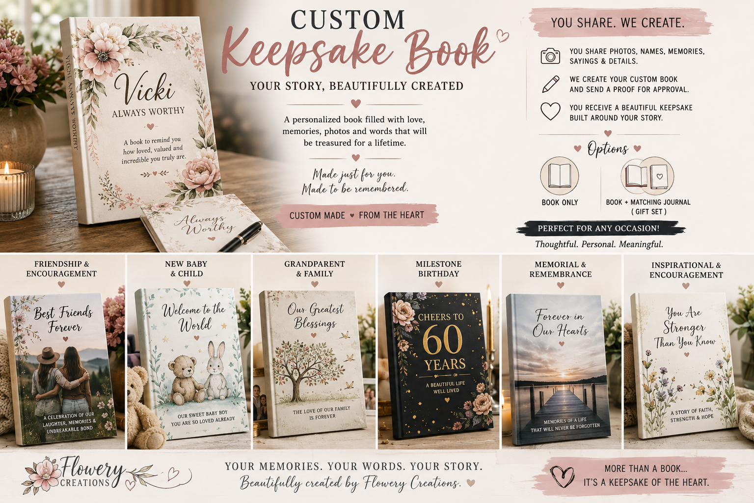 Custom Keepsake Book – Your Story, Beautifully Created