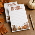 Bonfires, Boots & Bad Decisions | Fall Boutique Notepad | Mix & Match Bundles Available