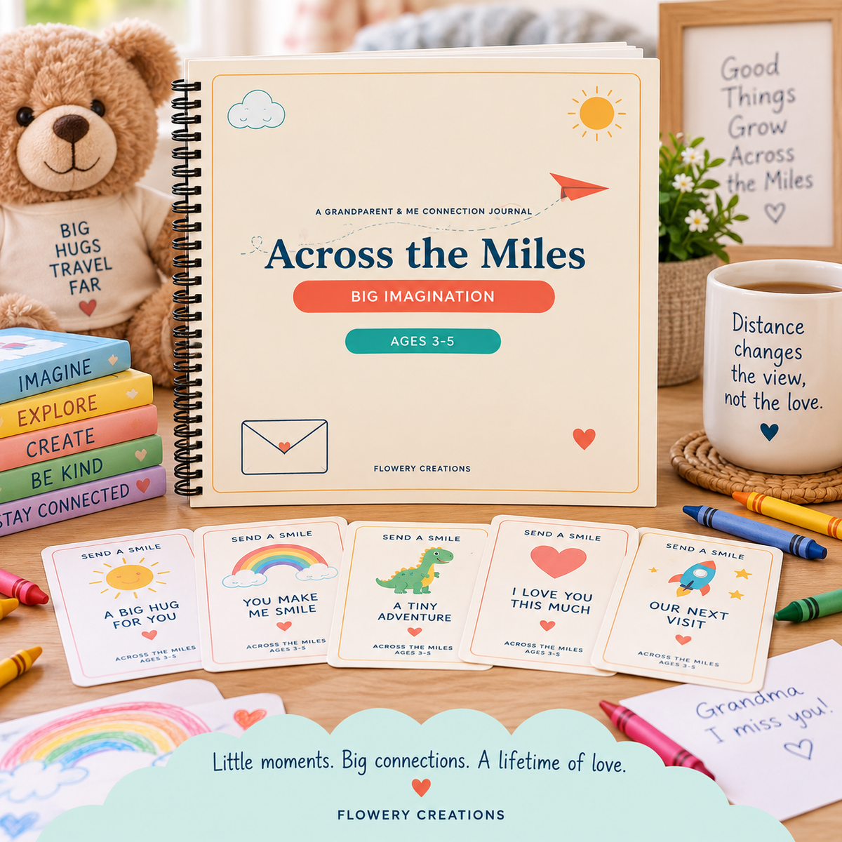 Across the Miles: Big Imagination | Ages 3–5 Grandparent & Family Connection Journal