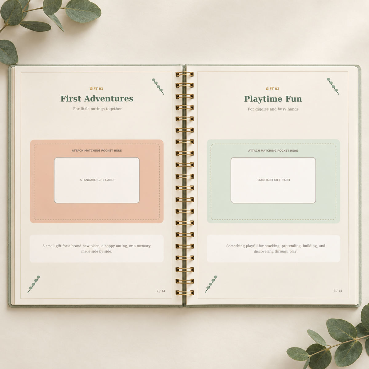 Little Steps, Big Love | Toddler Gift-Card Keepsake Book