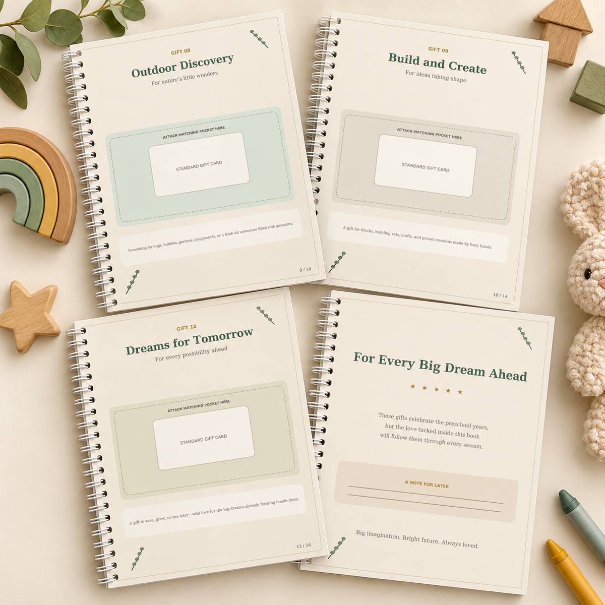 Big Imagination | Preschool Gift-Card Keepsake Book