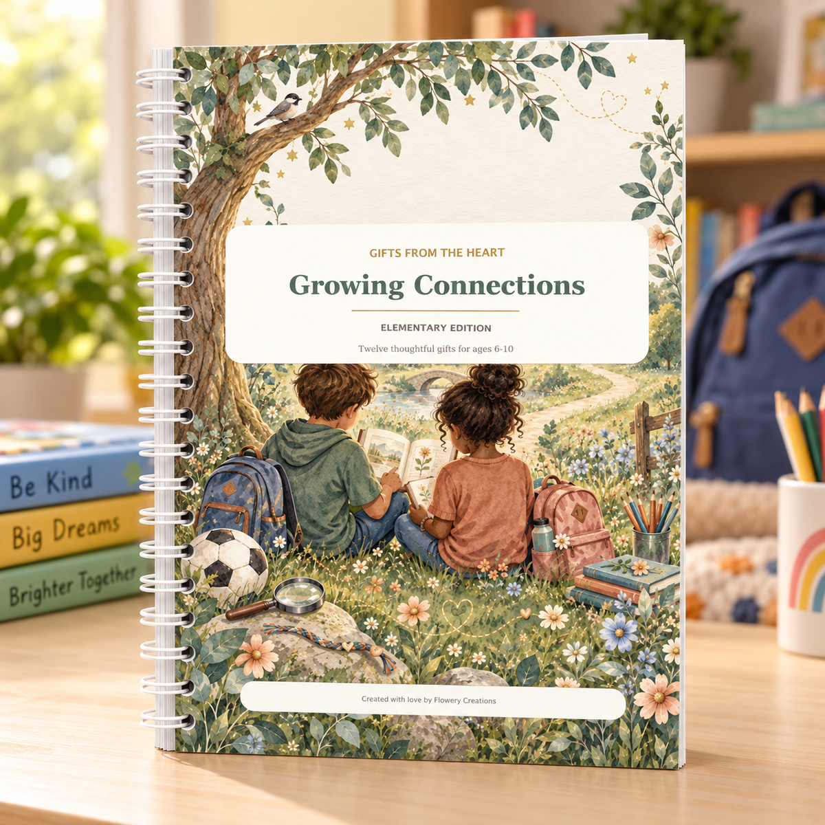 Growing Connections | Elementary Coil-Bound Gift-Card Keepsake Book