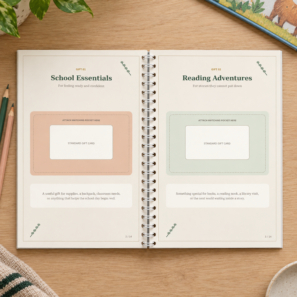 Growing Connections | Elementary Coil-Bound Gift-Card Keepsake Book