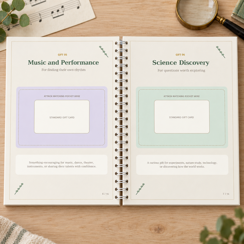Growing Connections | Elementary Coil-Bound Gift-Card Keepsake Book