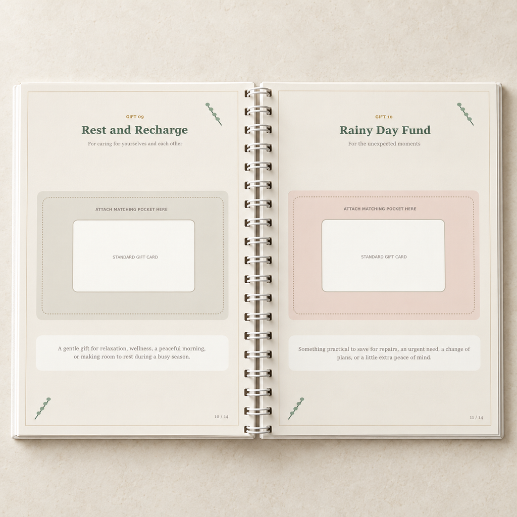 Two Hearts, One Home – Newlywed Gift-Card Keepsake Book