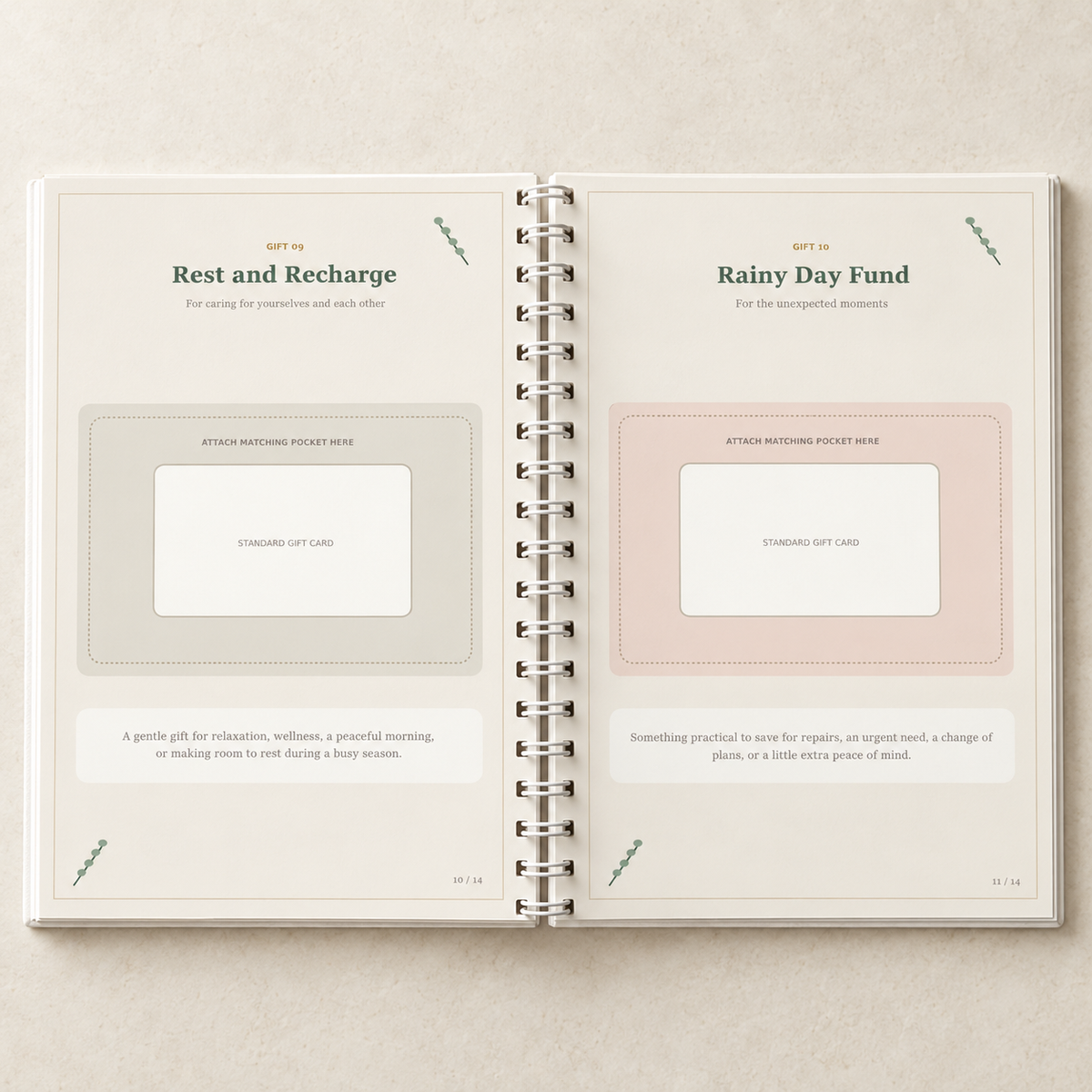 Two Hearts, One Home – Newlywed Gift-Card Keepsake Book