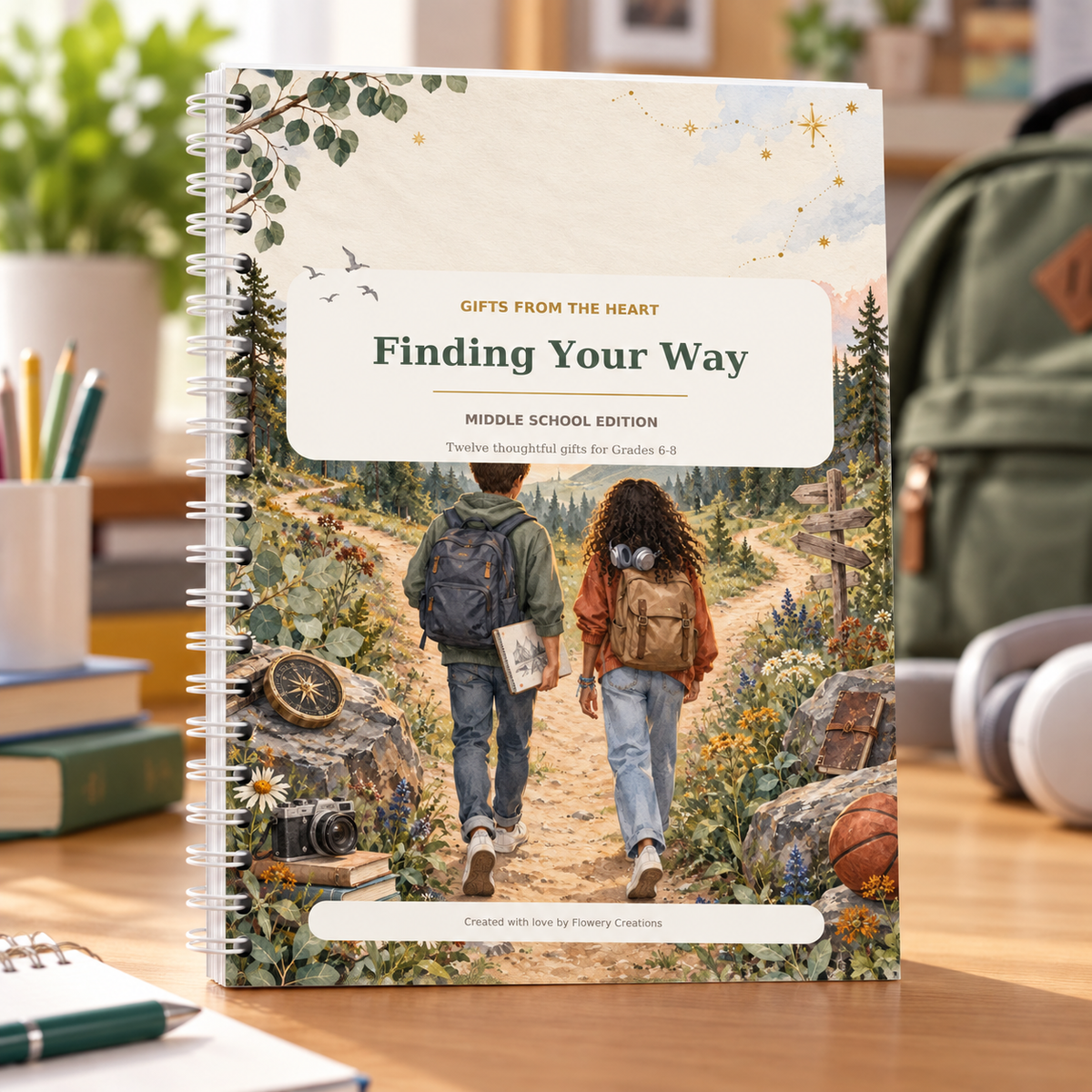 Finding Your Way | Middle School Coil-Bound Gift-Card Keepsake Book