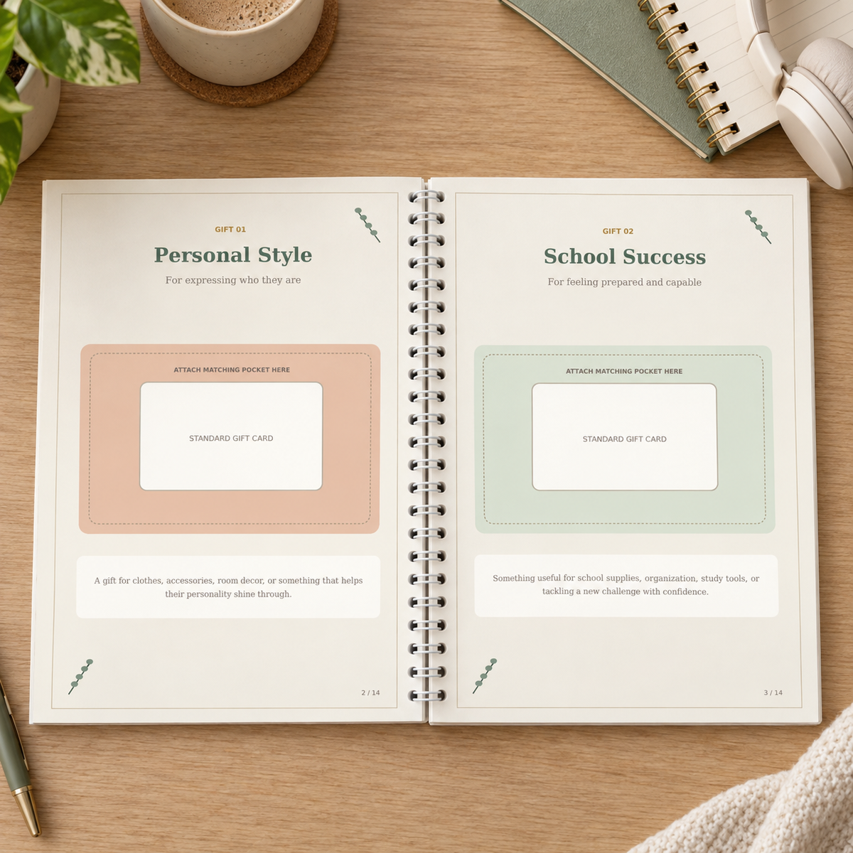 Finding Your Way | Middle School Coil-Bound Gift-Card Keepsake Book