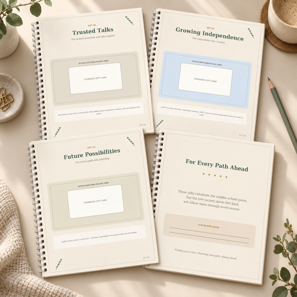Finding Your Way | Middle School Coil-Bound Gift-Card Keepsake Book