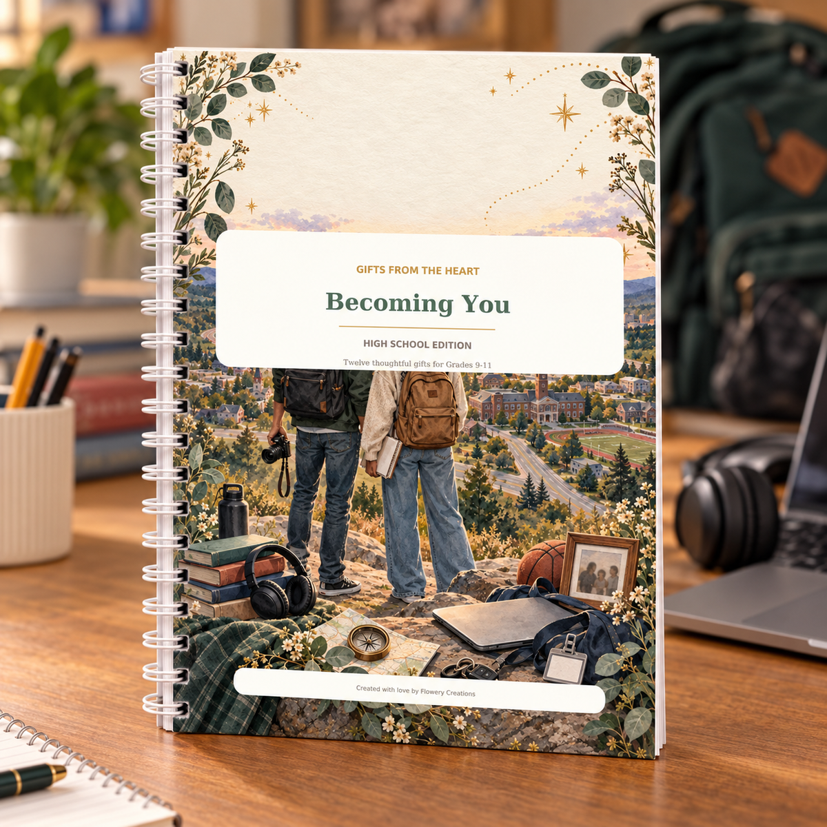 Becoming You | High School Coil-Bound Gift-Card Keepsake Book