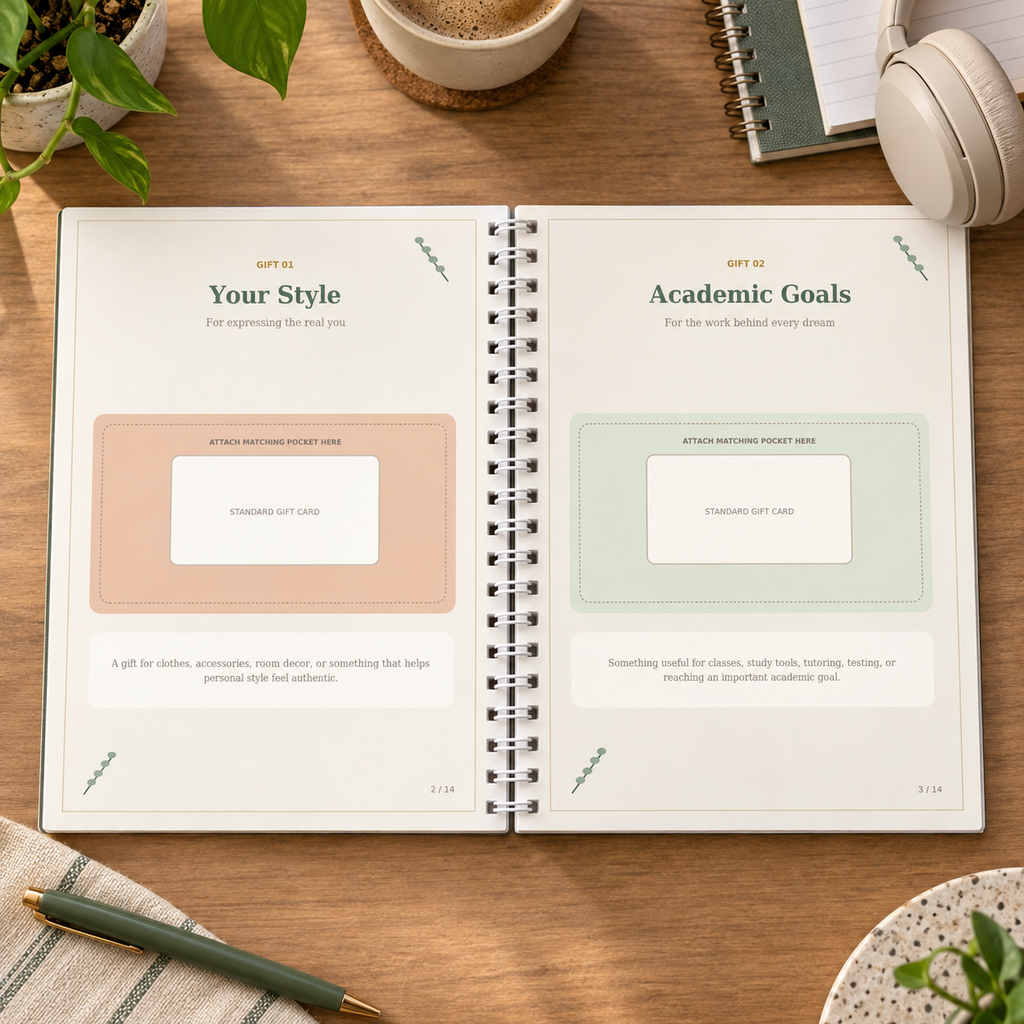Becoming You | High School Coil-Bound Gift-Card Keepsake Book
