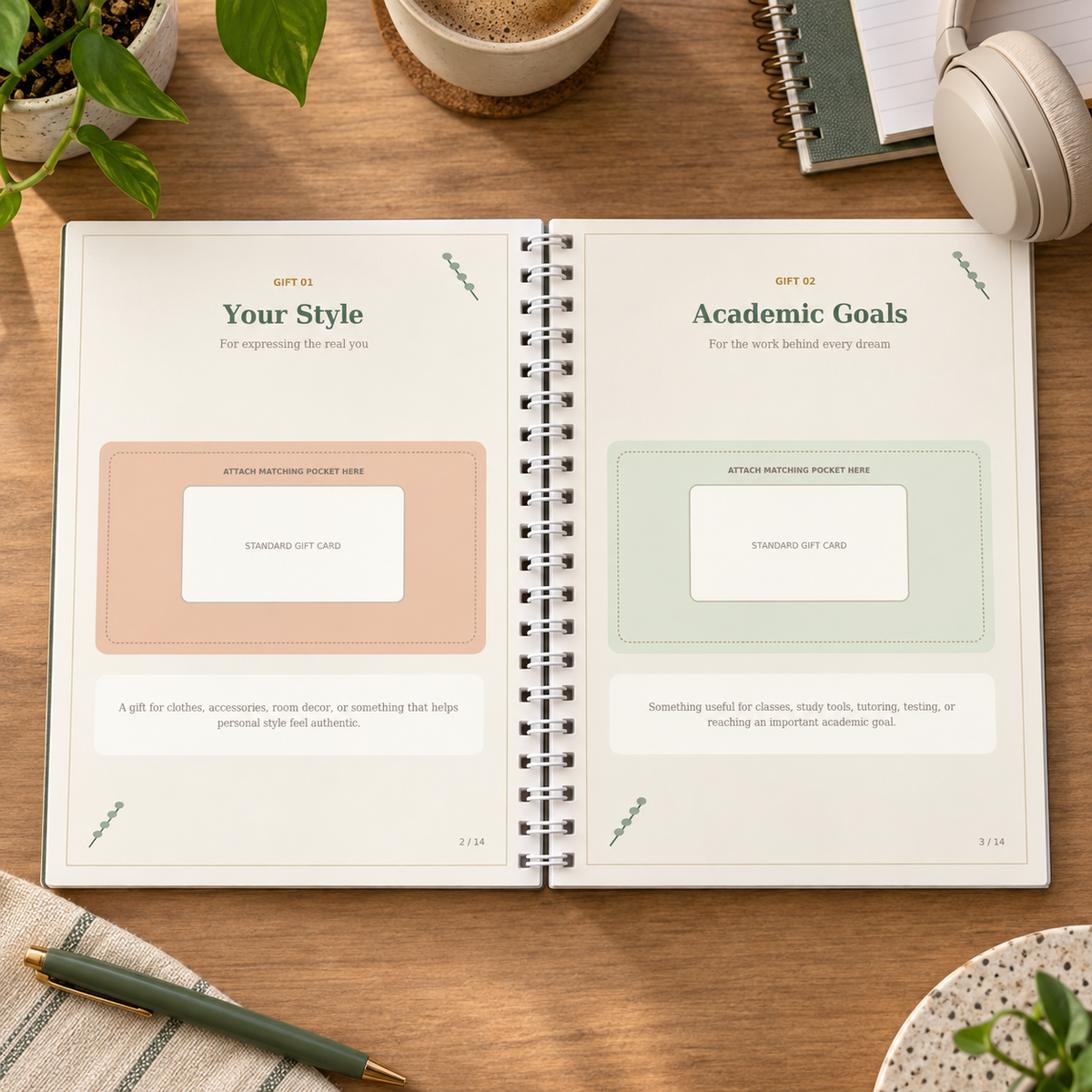 Becoming You | High School Coil-Bound Gift-Card Keepsake Book