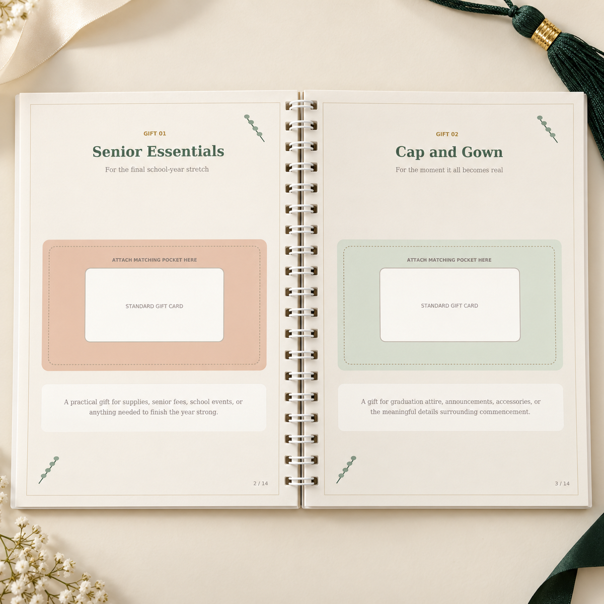Ready to Soar | Senior Year Coil-Bound Gift-Card Keepsake Book