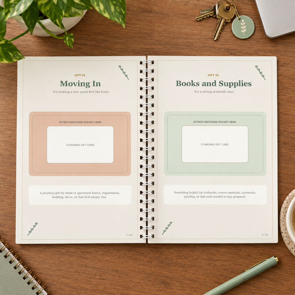 Campus Connections | College Coil-Bound Gift-Card Keepsake Book