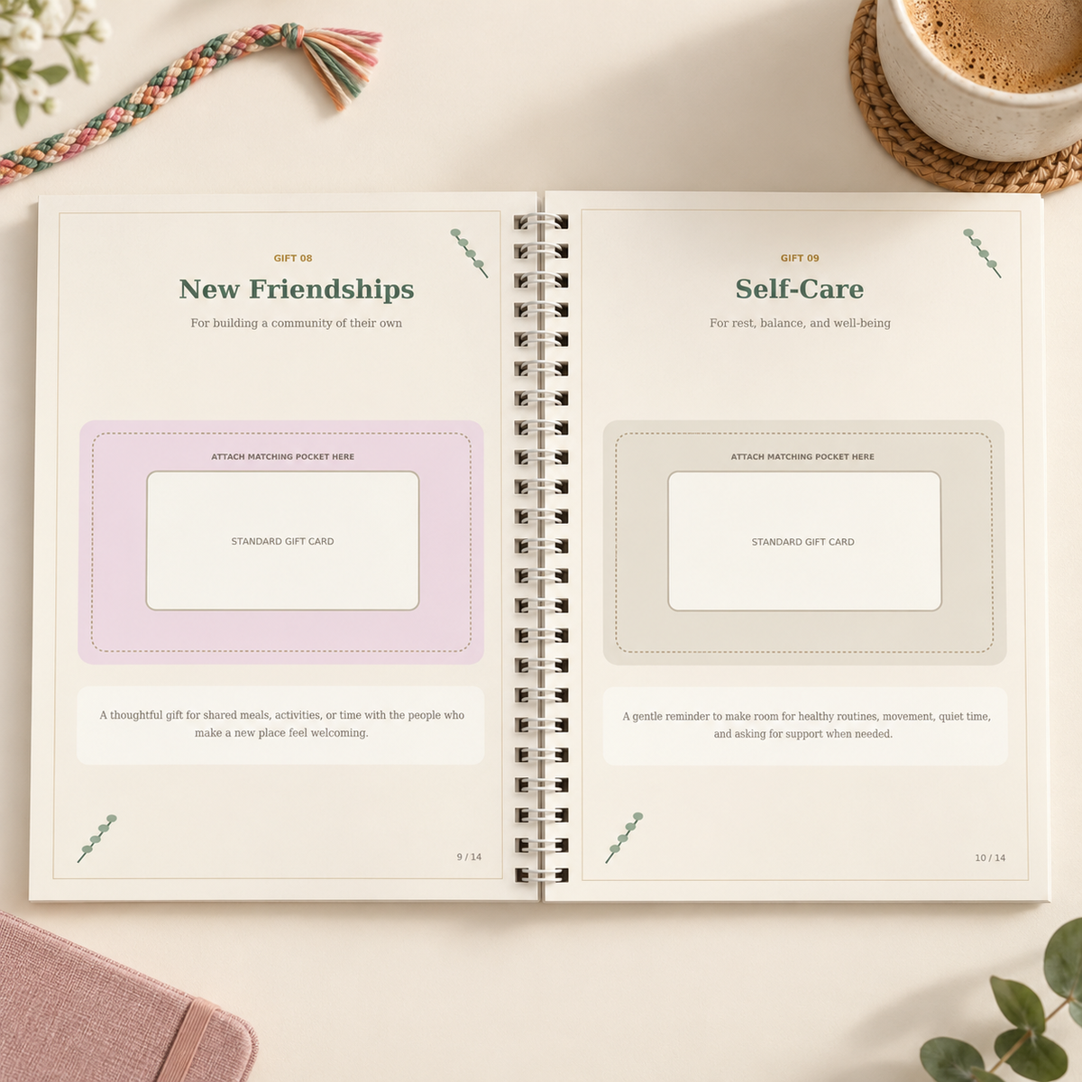 Campus Connections | College Coil-Bound Gift-Card Keepsake Book