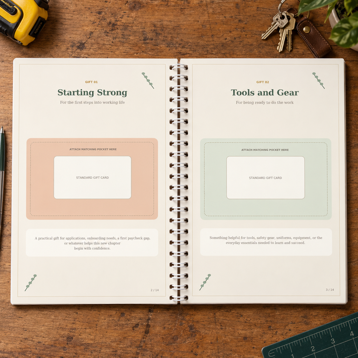 Your Own Path | Young Adult Coil-Bound Gift-Card Keepsake Book